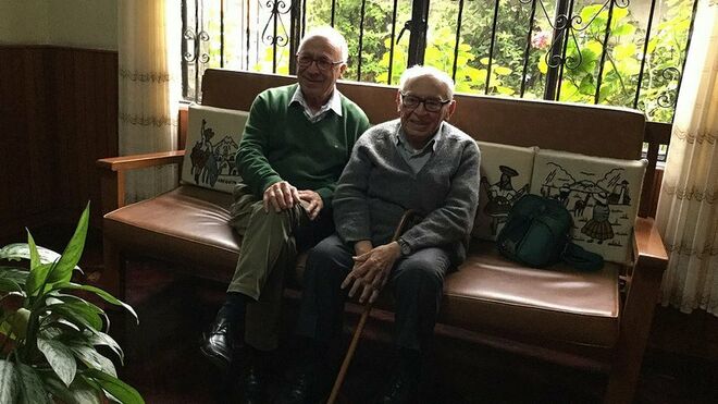 Tamayo, con Gustavo Gutiérrez