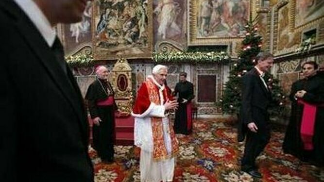 Benedicto en el discurso al cuerpo diplomático