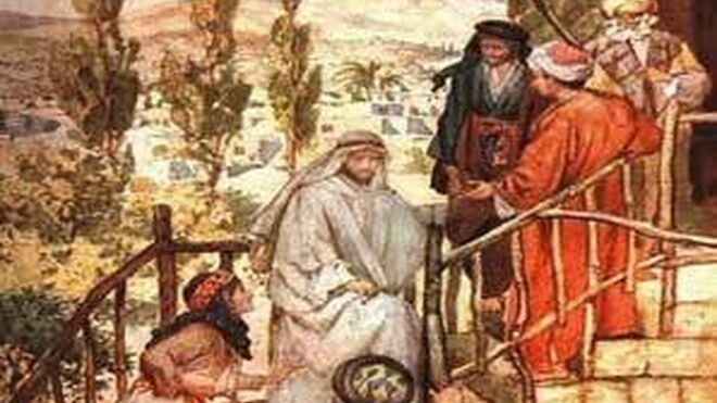 La cananea y Jesus