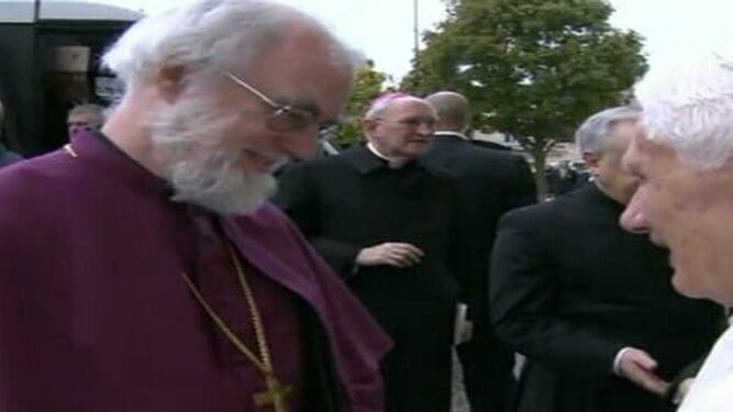 Benedicto XVI, con Rowan Williams