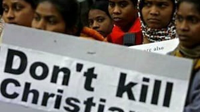 Protestas contra la violencia religiosa en la India
