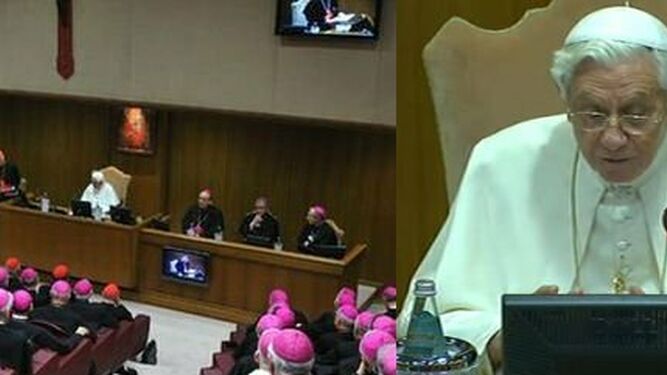 Benedicto, ante los obispos italianos