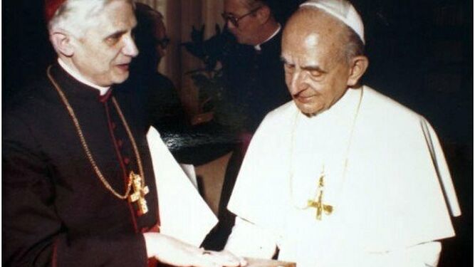 Pablo VI y Ratzinger