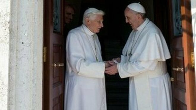 Benedicto y Francisco, en el Mater Ecclesiae