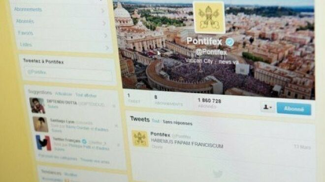 La cuenta del Papa en Twitter