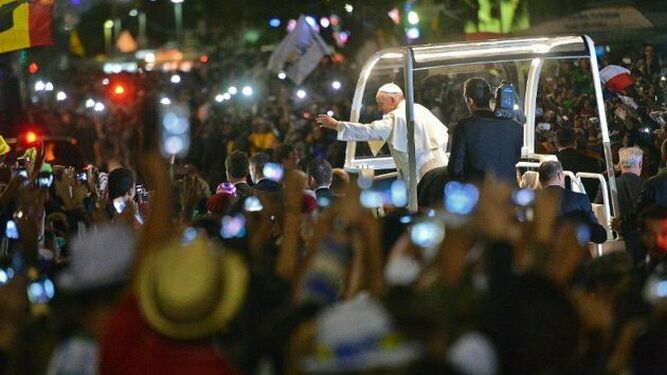 El Papa Francisco en la playa de Copacabana