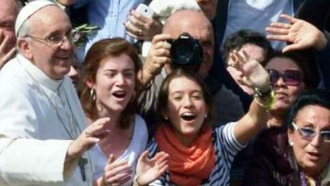 El Papa, con las mujeres