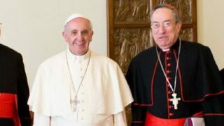 Maradiaga, con el Papa y algunos miembros del G-8