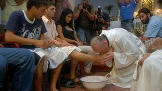 Francisco y el lavatorio de pies
