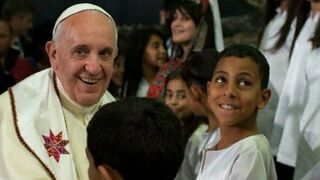 Francisco, en un campo de refugiados palestino