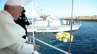 Francisco, en Lampedusa