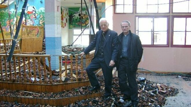 Angel y Vicente en Gaza