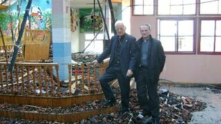 Angel y Vicente en Gaza