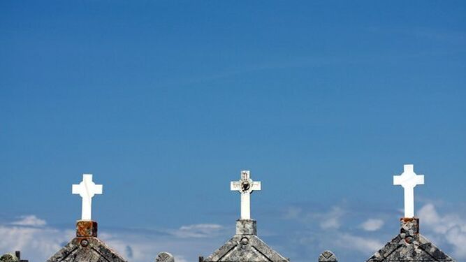 Cruces de un cementerio