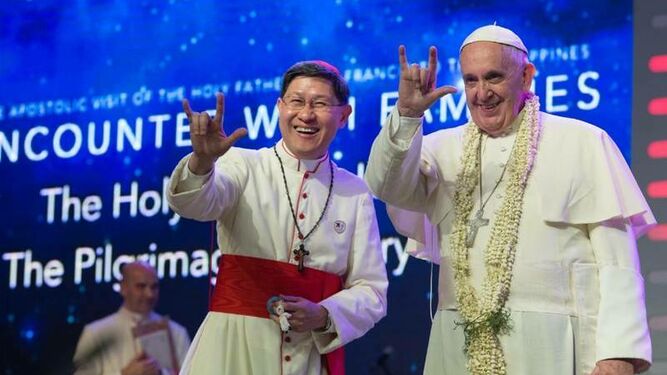 El Papa y el cardenal Tagle
