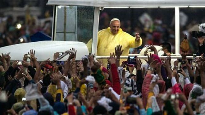 Francisco, entre la multitud