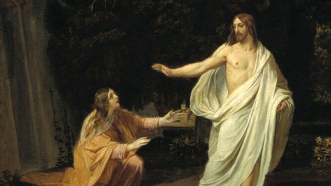 Jesús Resucitado y María Magdalena