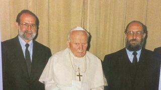 Figari, con Juan Pablo II