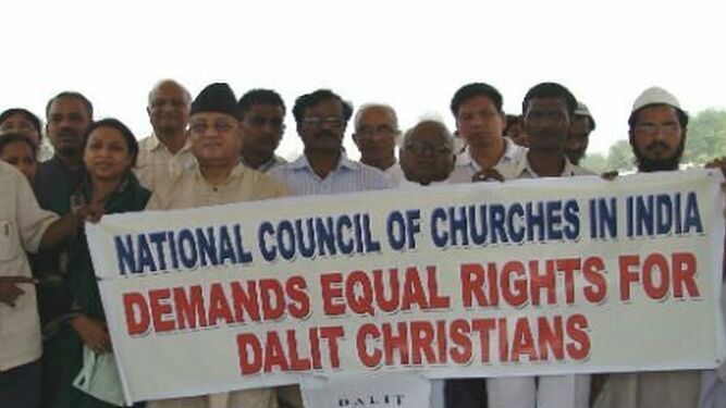 Manifestación por los derechos de los dalits en la India