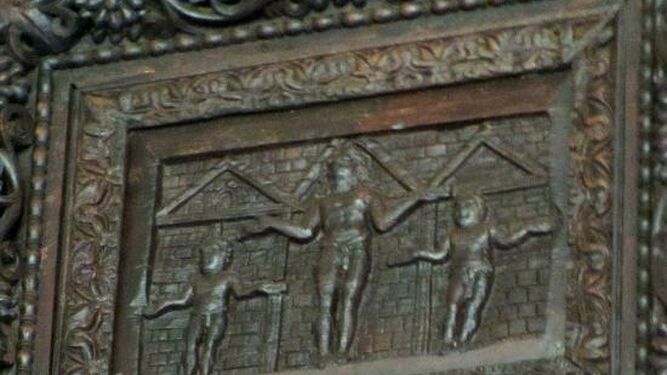 Cristo en la puerta de la Basílica de Santa Sabina