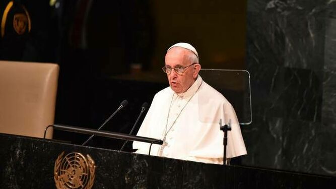 Francisco habla en la ONU