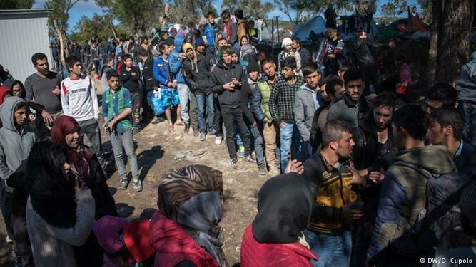 Campo de refugiados de Moria. 2016