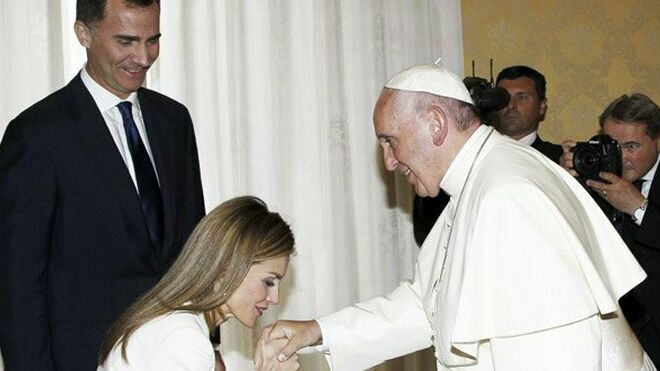 Felipe y Letizia, con el Papa