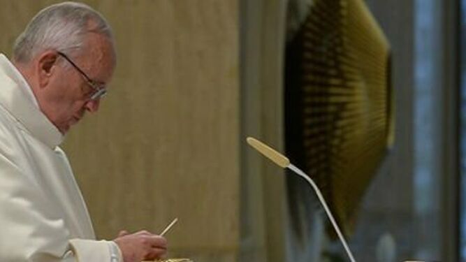Francisco, en una misa en Santa Marta