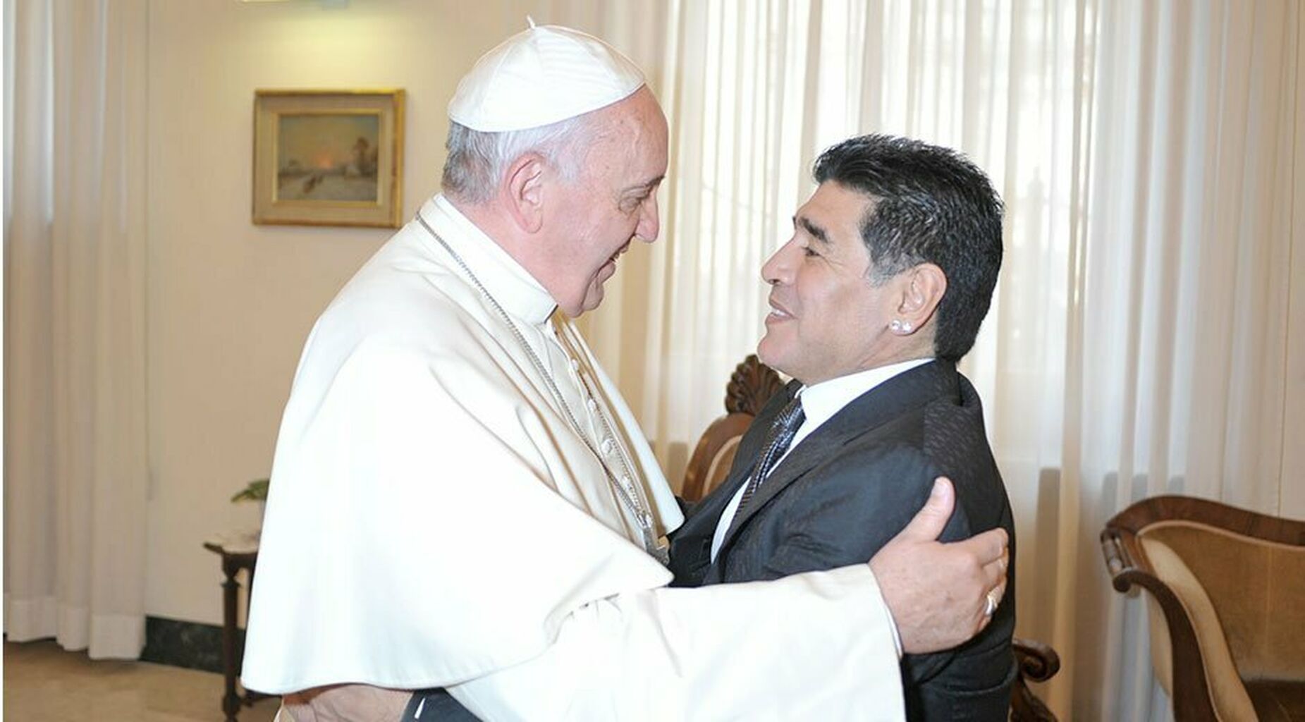 Maradona con el Papa
