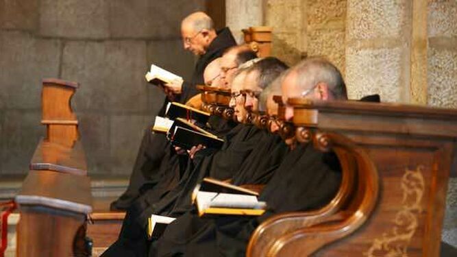 Monjes en Santo Domingo de Silos
