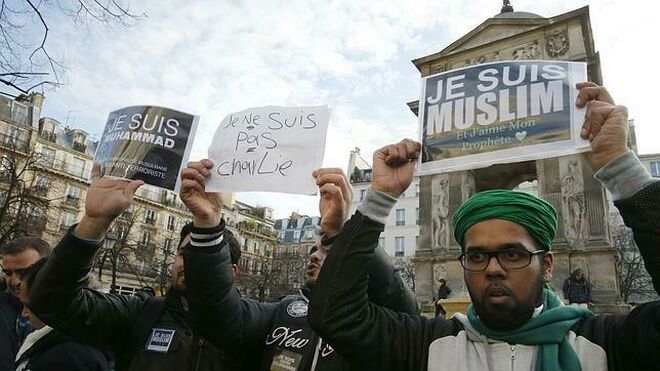 Musulmanes franceses. Imagen de archivo