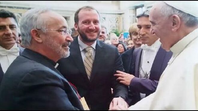 Pinilla con Francisco