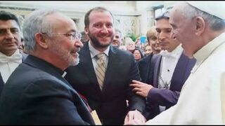 Pinilla con Francisco