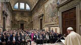 El Papa, con los representantes de Cáritas Internationalis