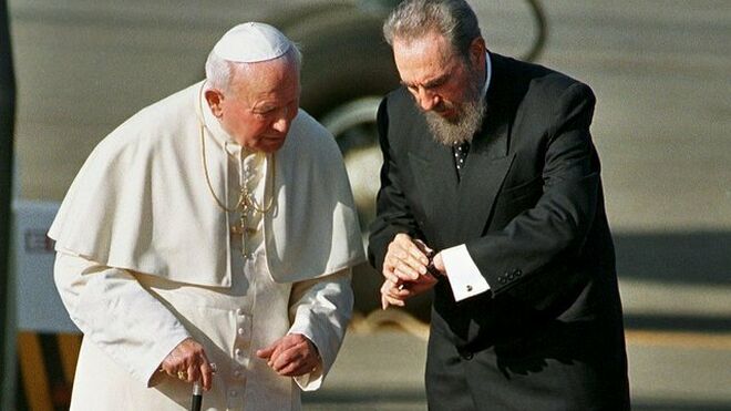 Juan Pablo II con Fidel Castro