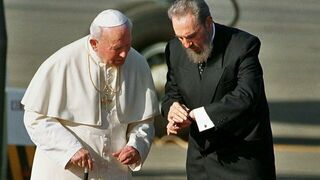 Juan Pablo II con Fidel Castro