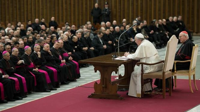 El Papa, con obispos de todo el mundo