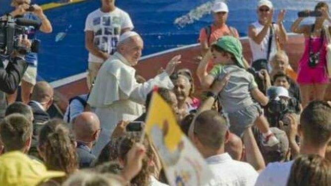 Francisco, en Lampedusa