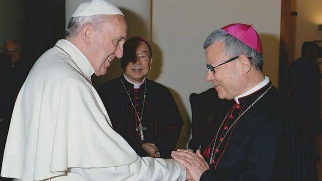 Santiago Agrelo, con el Papa Francisco