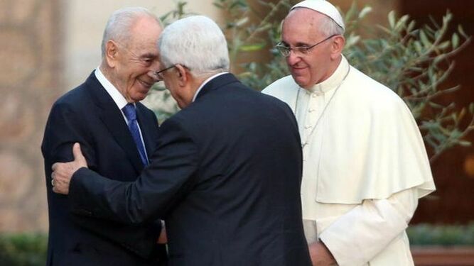 Francisco, con Abbas y Peres