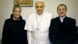 El Papa, con Diego Neria y Macarena