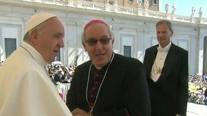 Sáiz Meneses, en la audiencia con el Papa