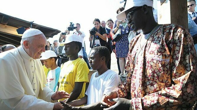 Francisco, en Lampedusa
