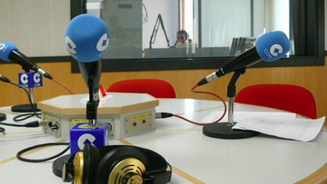 Micrófonos en un estudio de la COPE