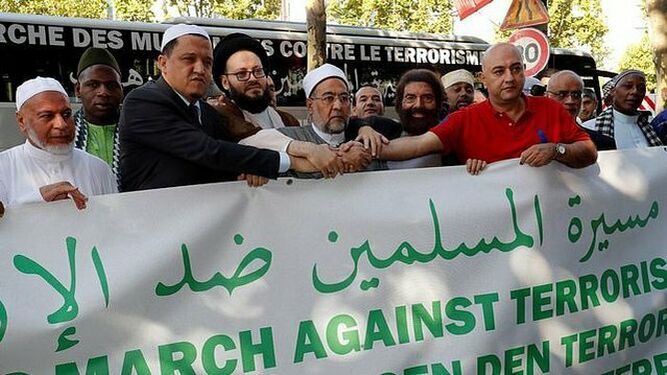 Marcha de musulmanes en París contra el terrorismo