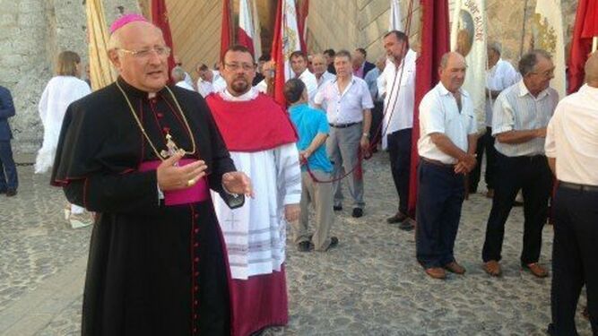 Vicente Juan Segura, en la misa de Santa María
