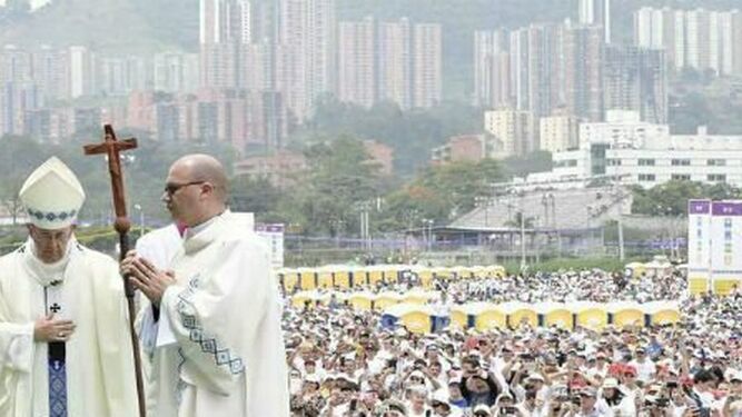 El Papa Francisco, en Medellín
