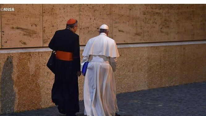 Maradiaga, con el Papa Francisco