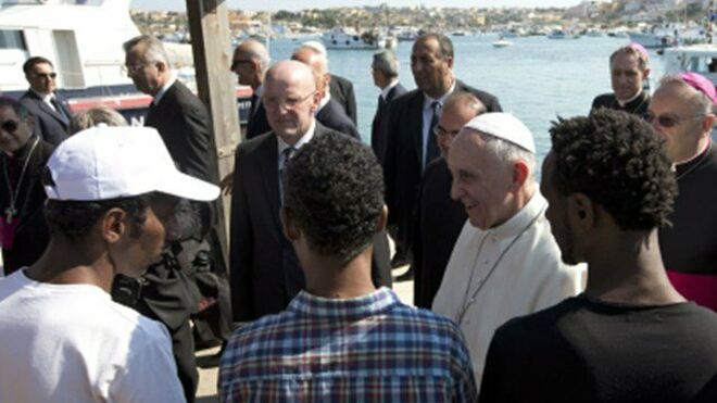 Francisco, en Lampedusa