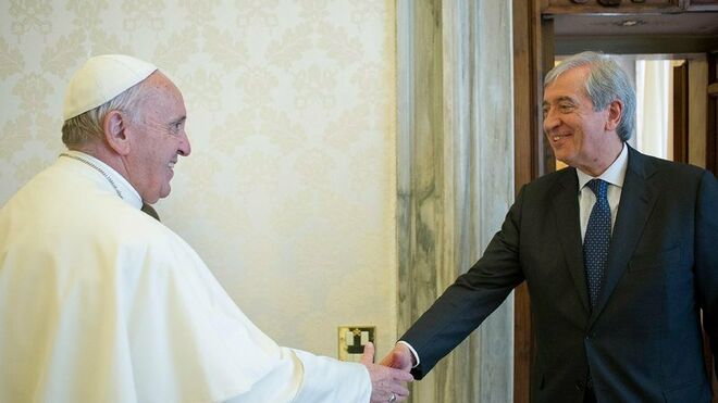 Libero Milone con el Papa